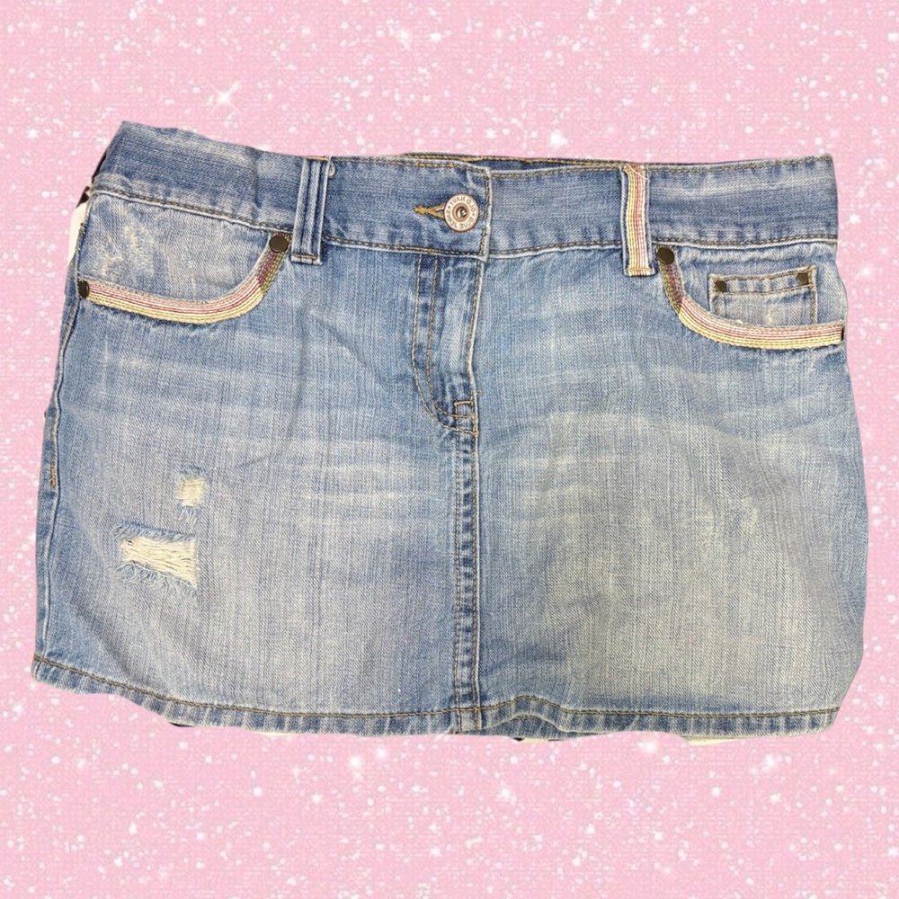 2007 OLD NAVY Y2K Denim Mini Skirt